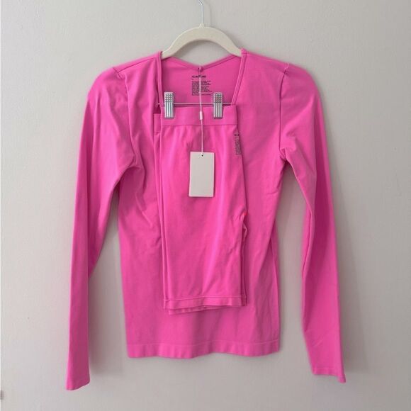 ⭕️ HELMUT LANG Set 2 Piece Sport Top and Bottom Pink M S - Picture 1 of 4